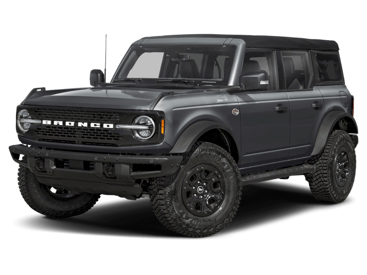 2024 Ford Bronco Wildtrak - Front 3/4, facing to the left