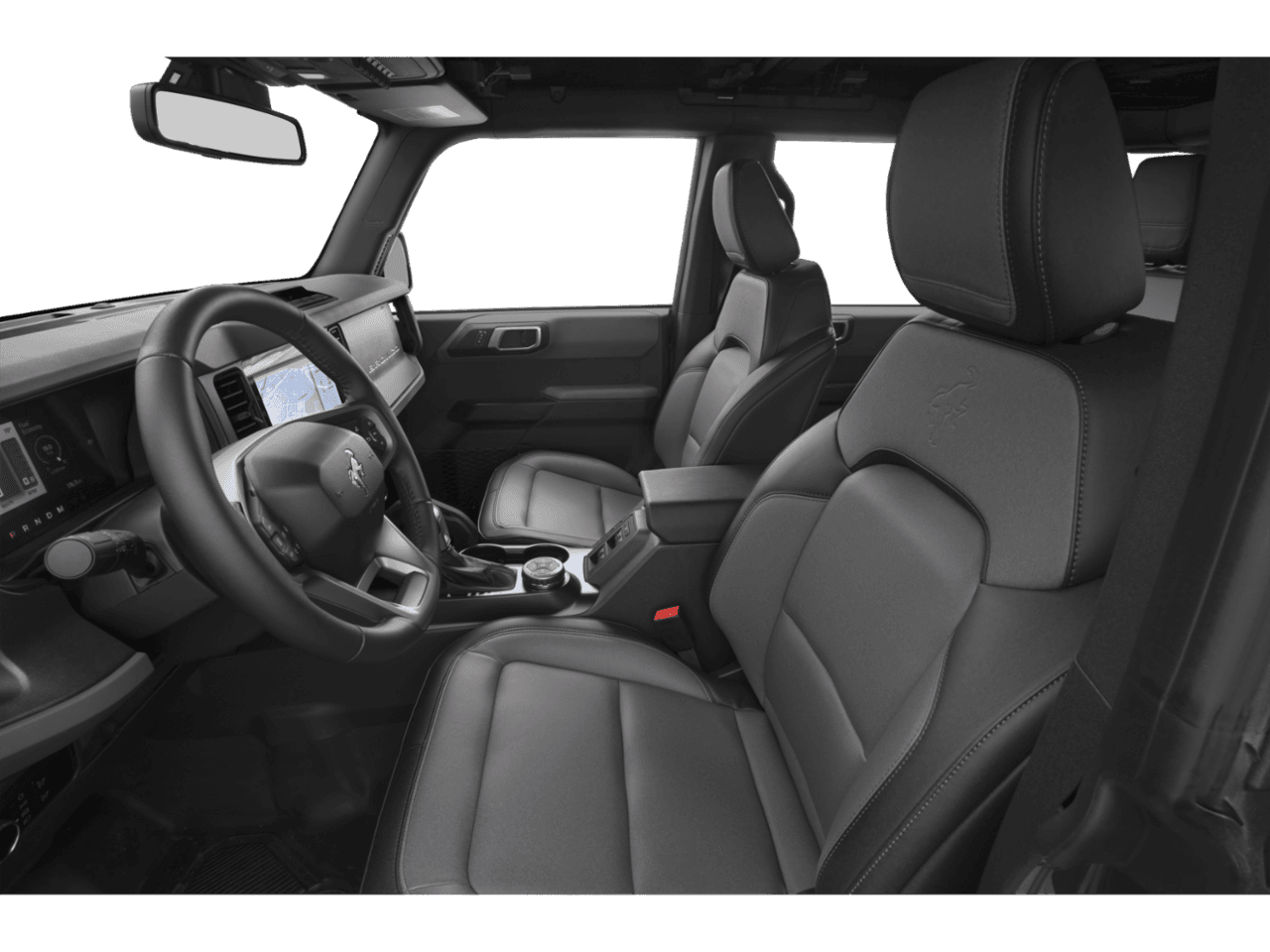 2024 Ford Bronco Everglades - Interior Driver's Side with Door Open, Front Seat Feature