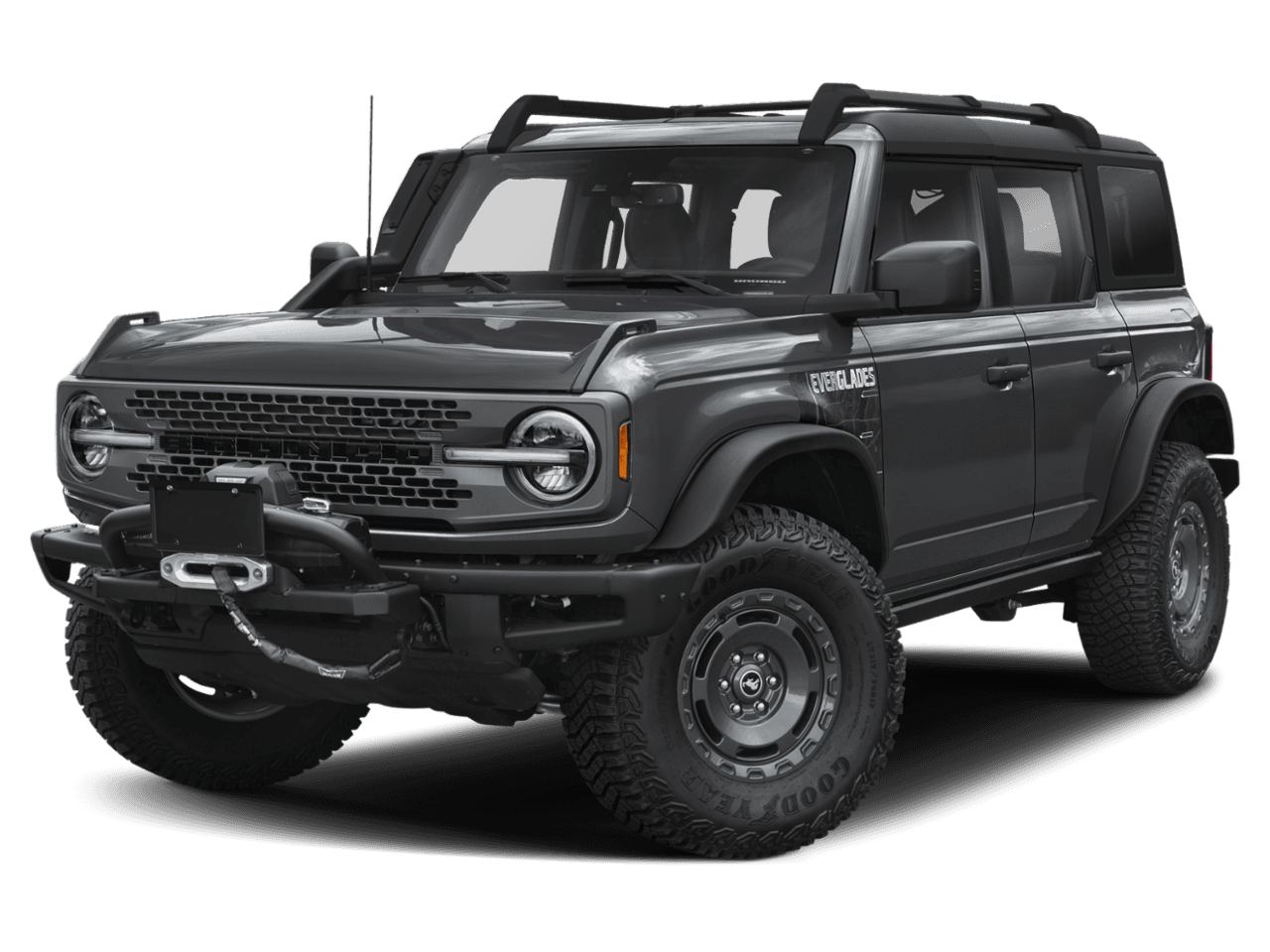 2024 Ford Bronco Everglades - Front 3/4, facing to the left