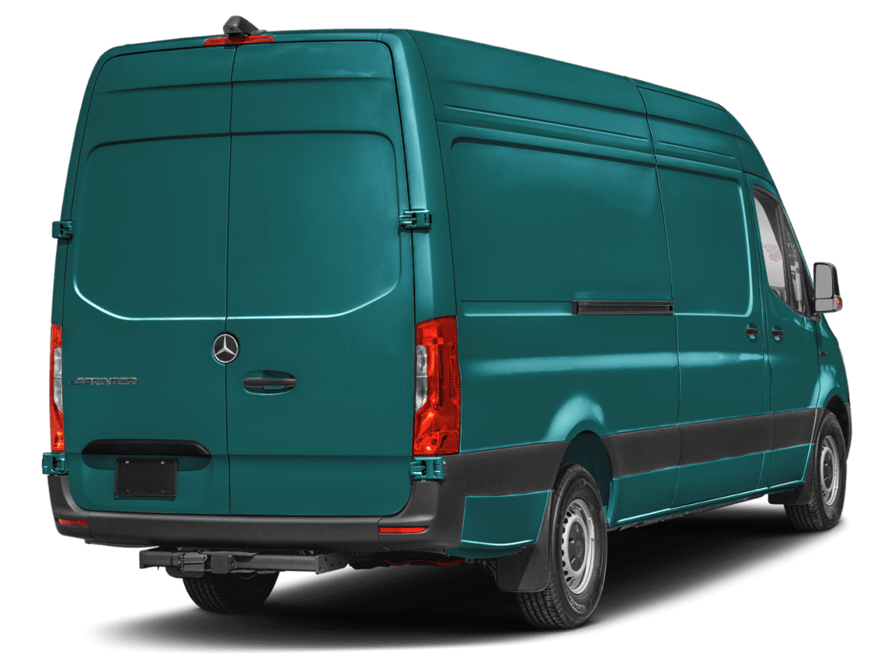 2024 Mercedes-Benz eSprinter Cargo Van  - Rear 3/4, facing to the right