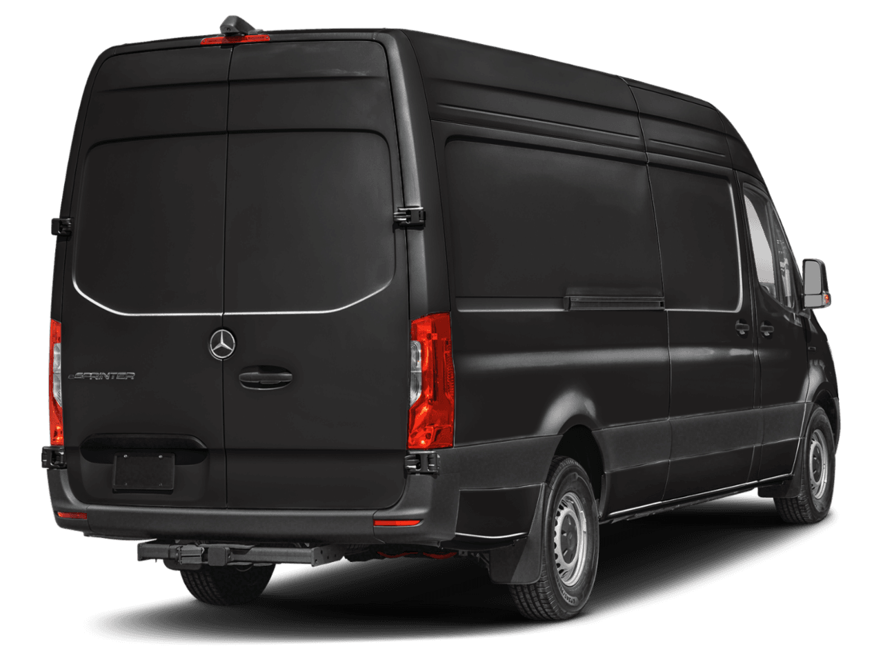 2024 Mercedes-Benz eSprinter Cargo Van  - Rear 3/4, facing to the right