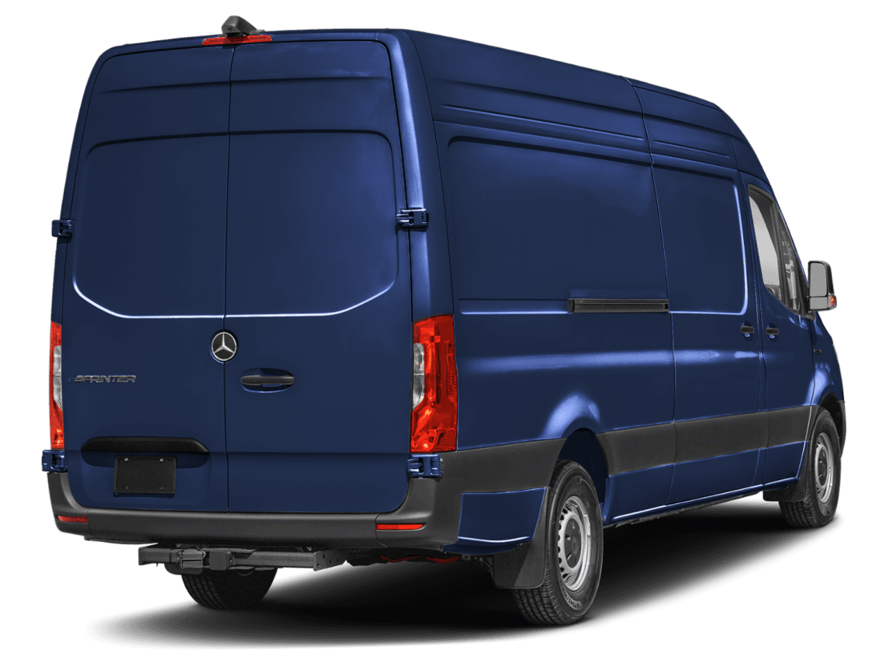 2024 Mercedes-Benz eSprinter Cargo Van  - Rear 3/4, facing to the right
