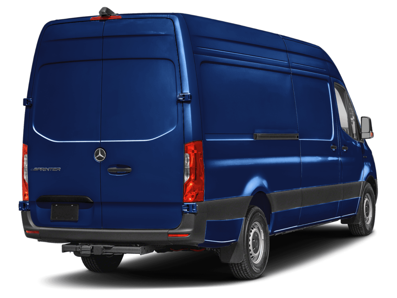 2024 Mercedes-Benz eSprinter Cargo Van  - Rear 3/4, facing to the right