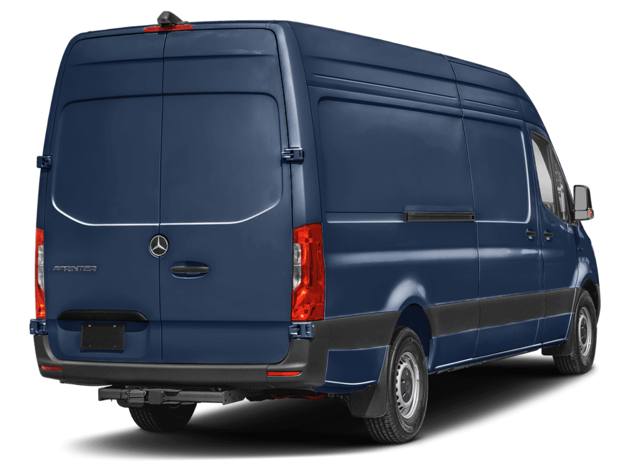 2024 Mercedes-Benz eSprinter Cargo Van  - Rear 3/4, facing to the right