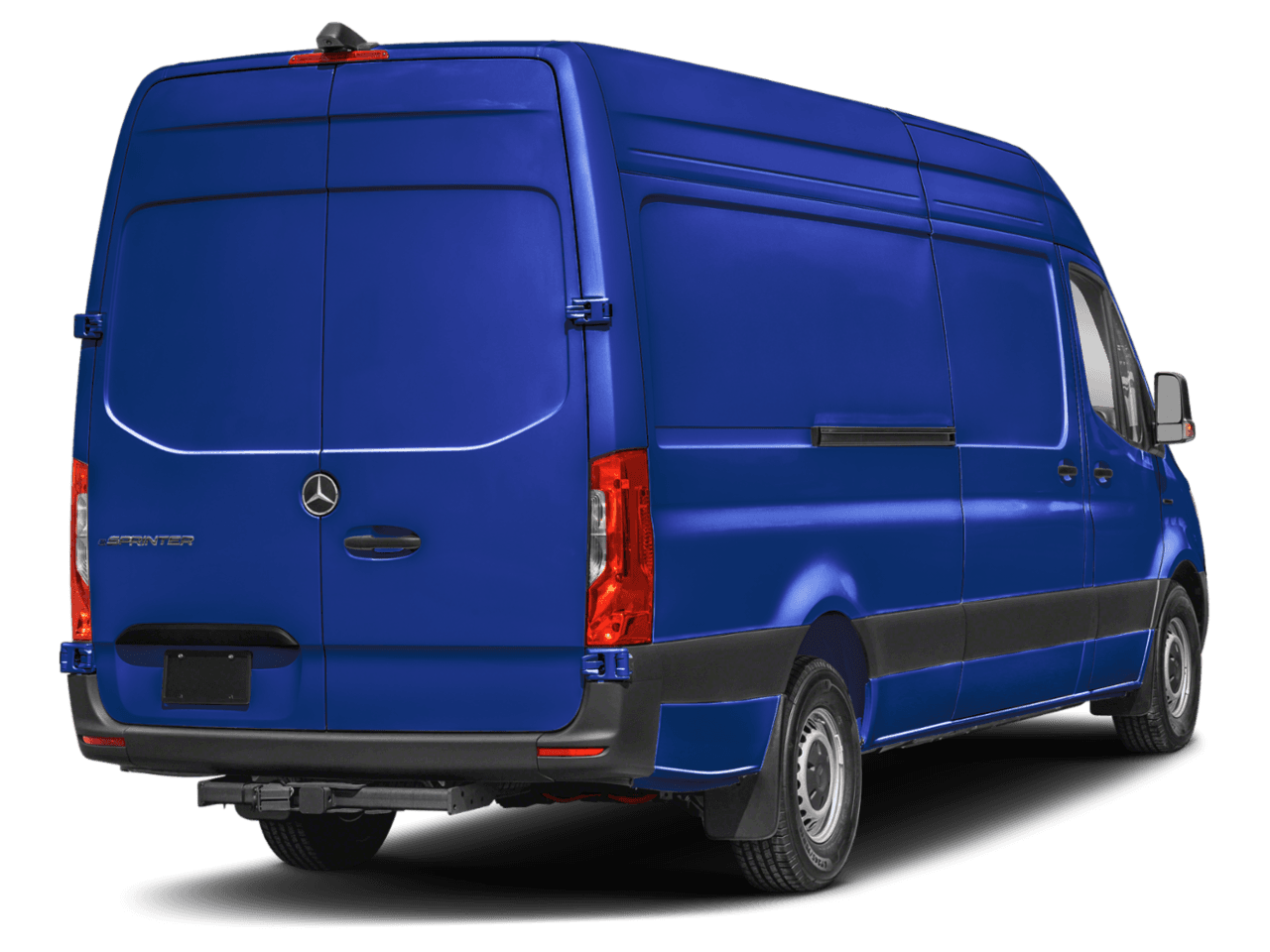 2024 Mercedes-Benz eSprinter Cargo Van  - Rear 3/4, facing to the right