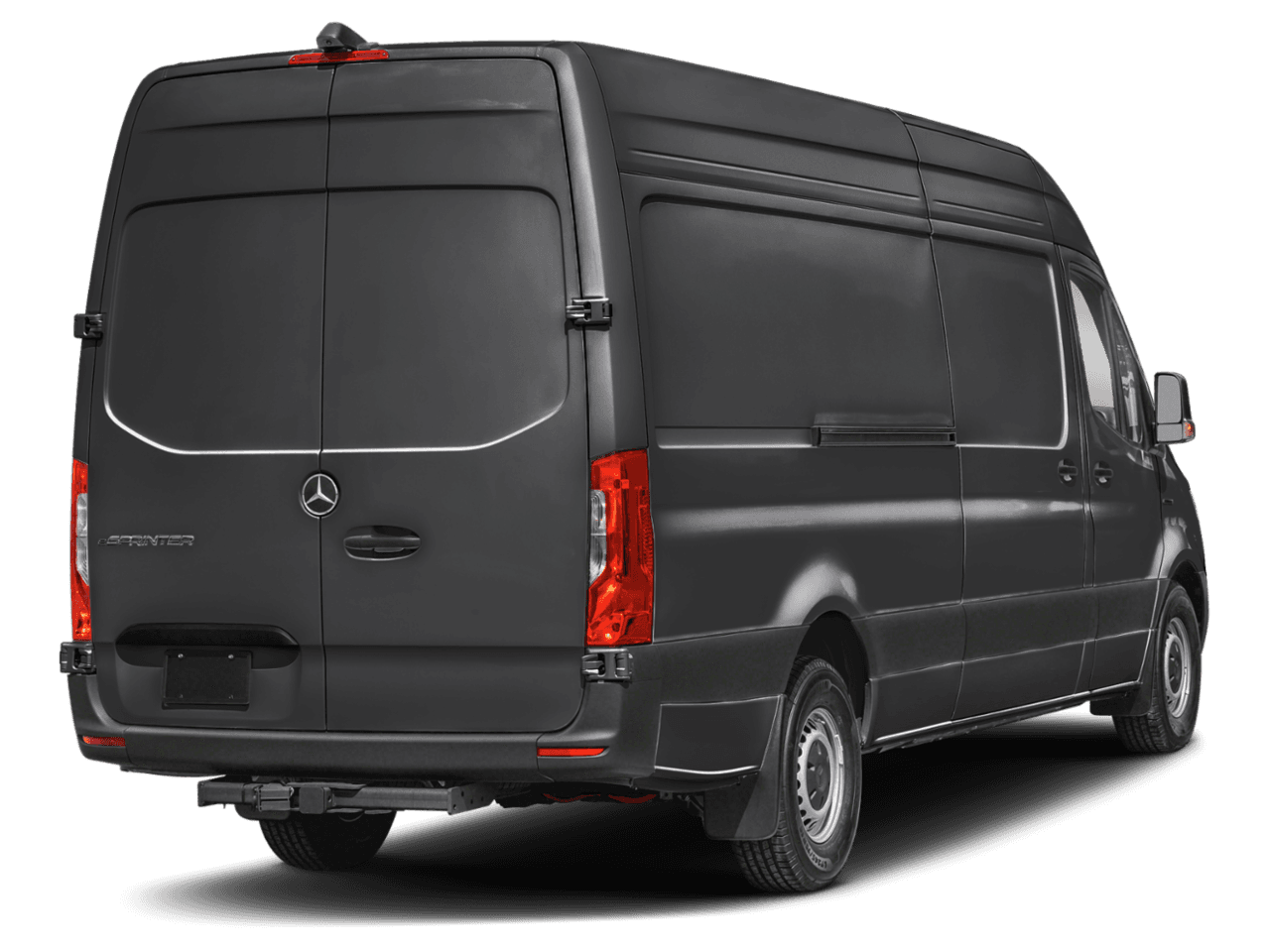2024 Mercedes-Benz eSprinter Cargo Van  - Rear 3/4, facing to the right
