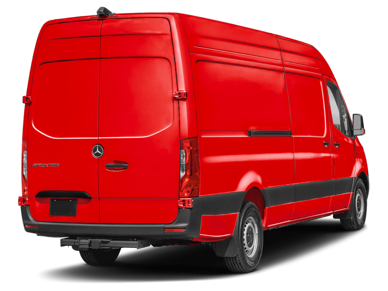 2024 Mercedes-Benz eSprinter Cargo Van  - Rear 3/4, facing to the right