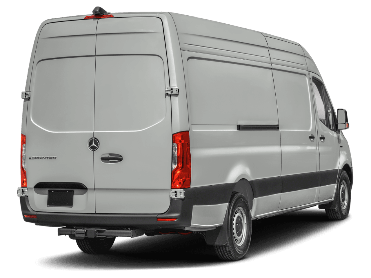 2024 Mercedes-Benz eSprinter Cargo Van  - Rear 3/4, facing to the right