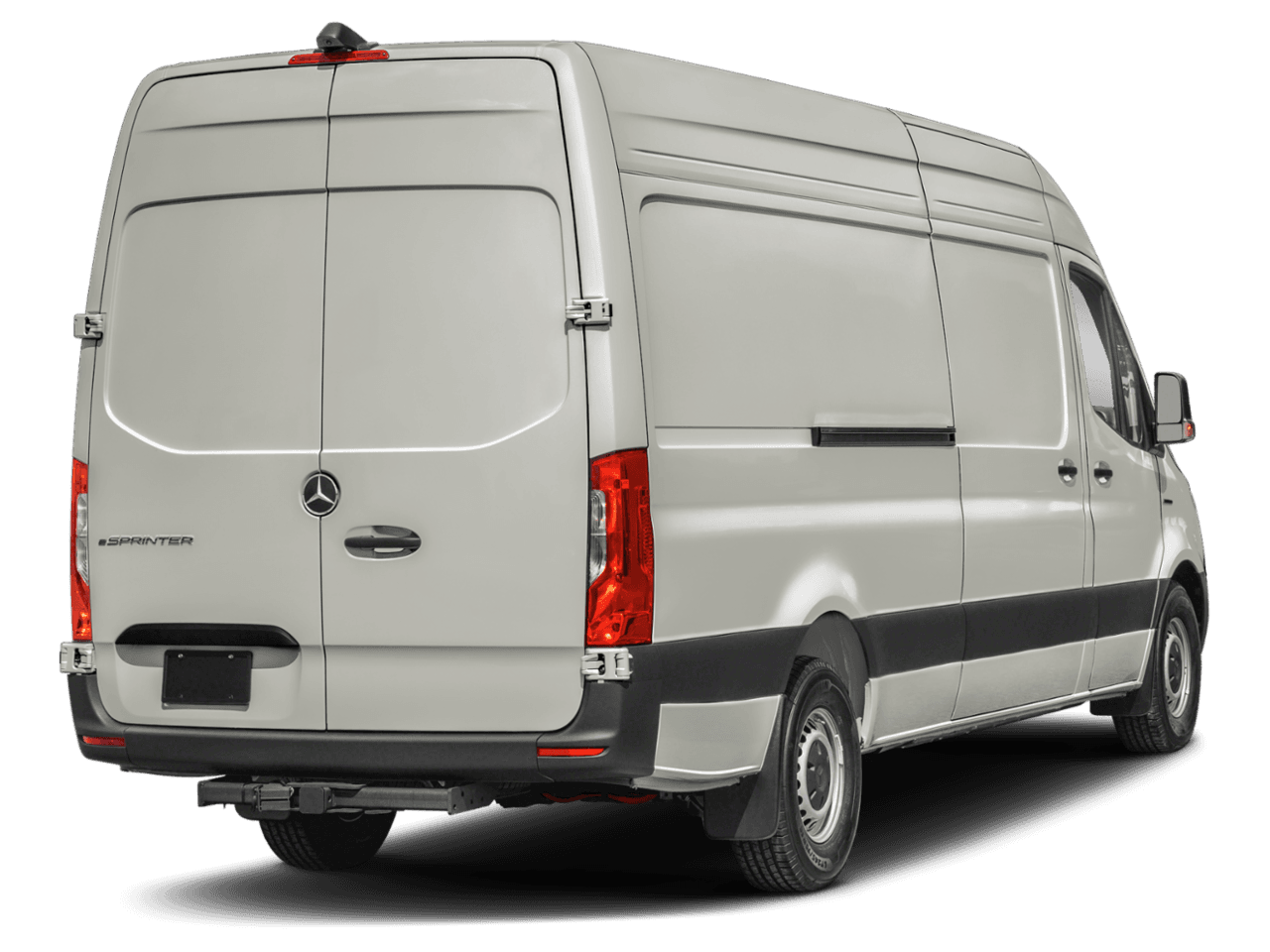 2024 Mercedes-Benz eSprinter Cargo Van  - Rear 3/4, facing to the right