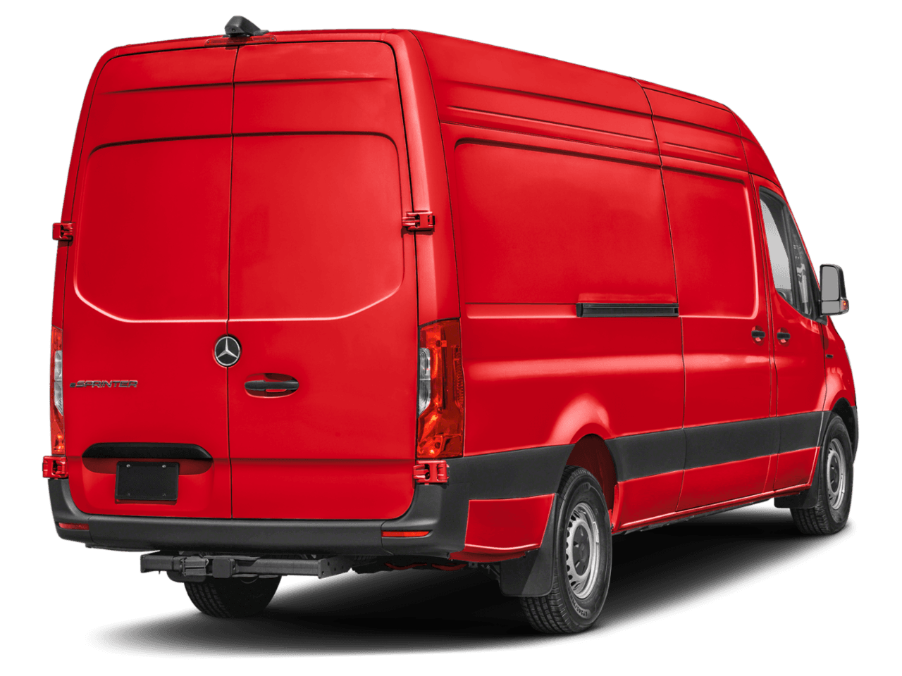 2024 Mercedes-Benz eSprinter Cargo Van  - Rear 3/4, facing to the right
