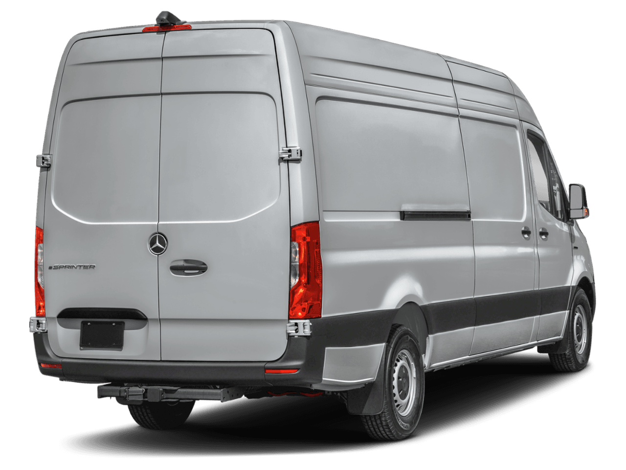 2024 Mercedes-Benz eSprinter Cargo Van  - Rear 3/4, facing to the right