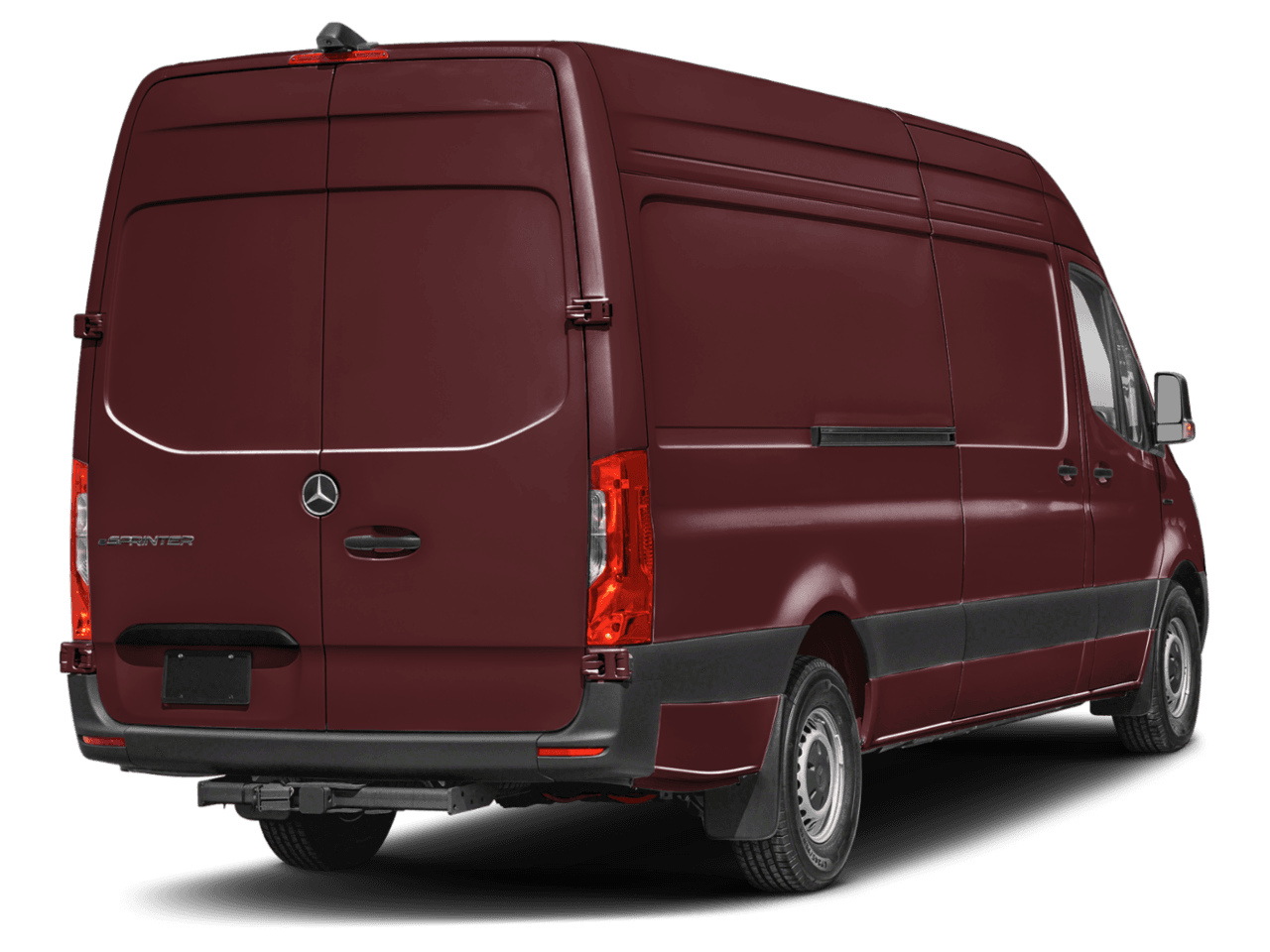 2024 Mercedes-Benz eSprinter Cargo Van  - Rear 3/4, facing to the right
