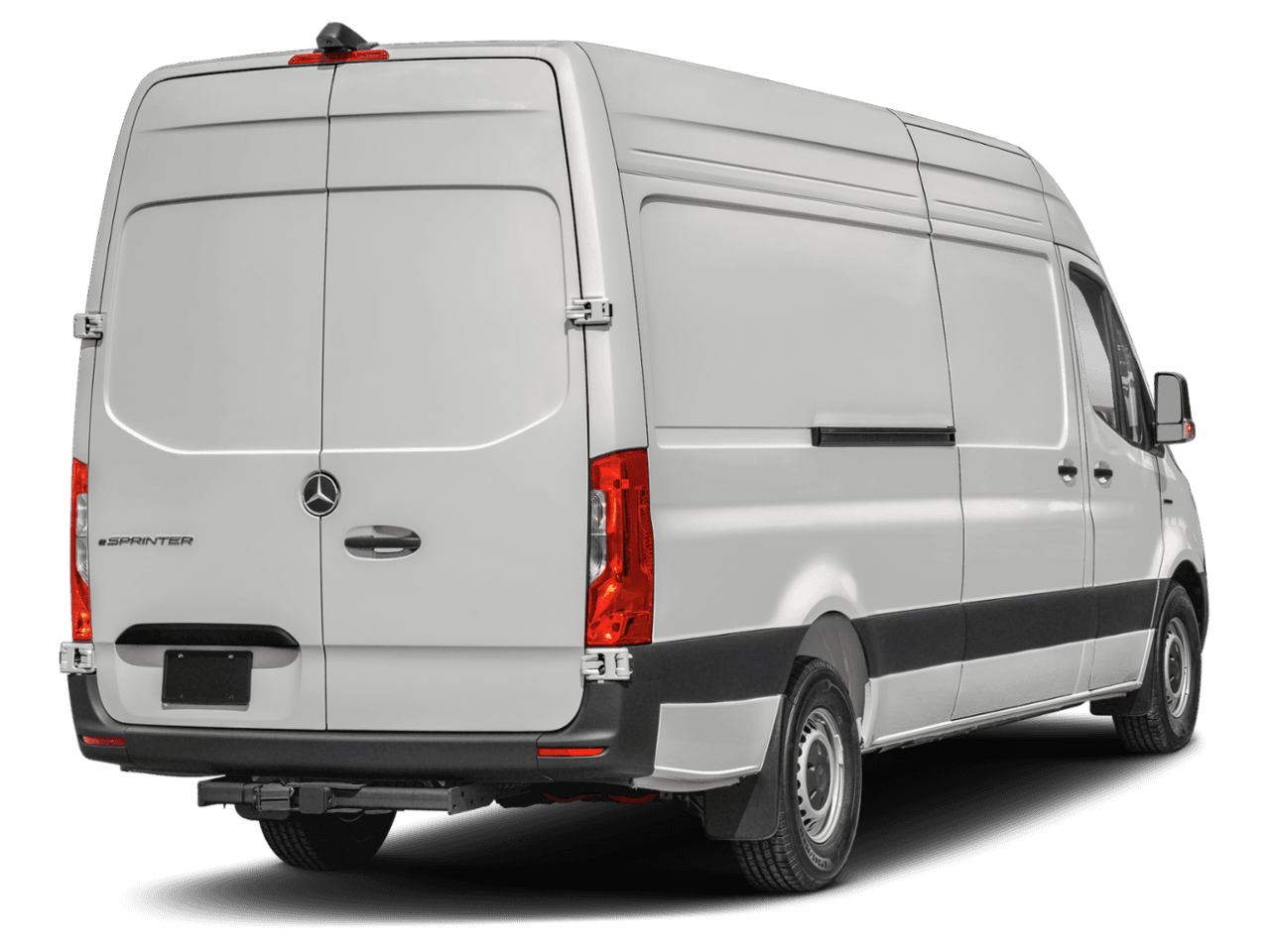 2024 Mercedes-Benz eSprinter Cargo Van  - Rear 3/4, facing to the right