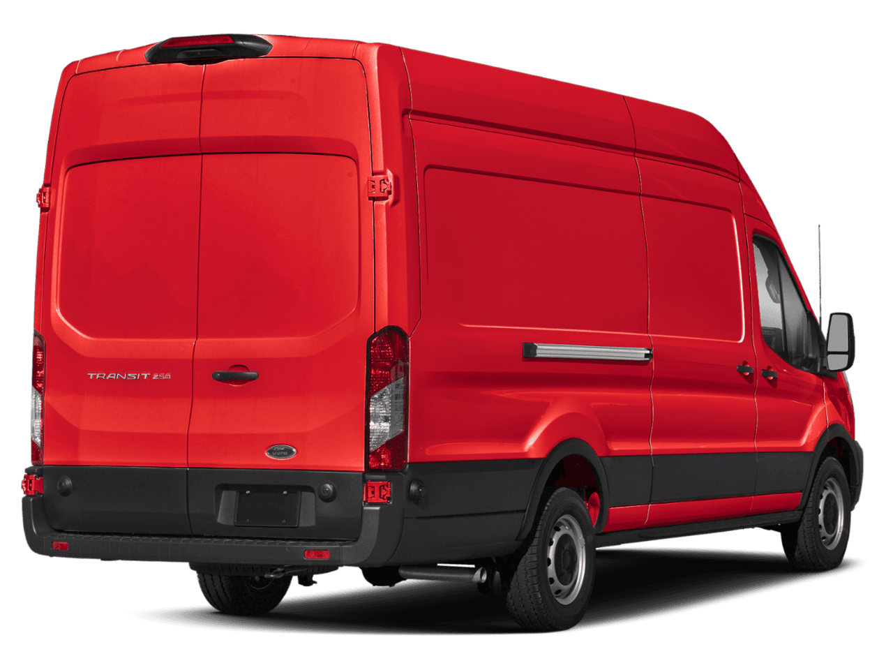 2024 Ford Transit Cargo Van T-350 - Rear 3/4, facing to the right