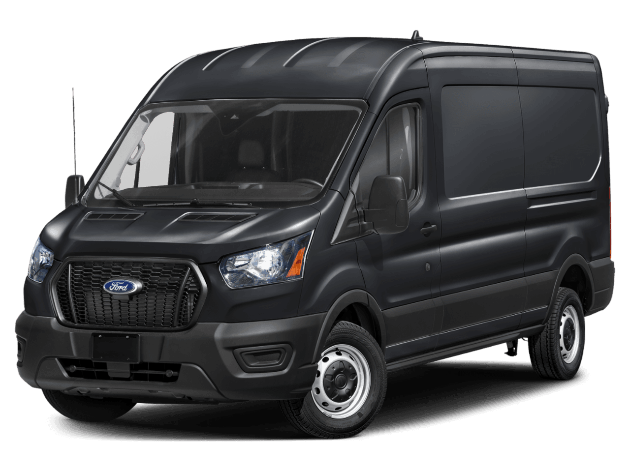 2024 Ford Transit Cargo Van T-350 - Front 3/4, facing to the left