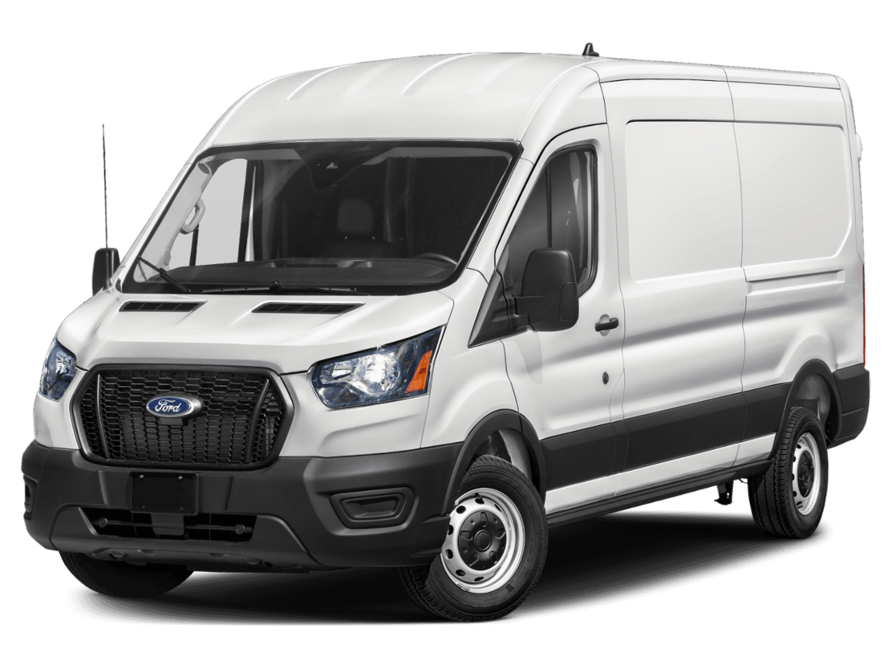 2024 Ford Transit Cargo Van T-350 - Front 3/4, facing to the left
