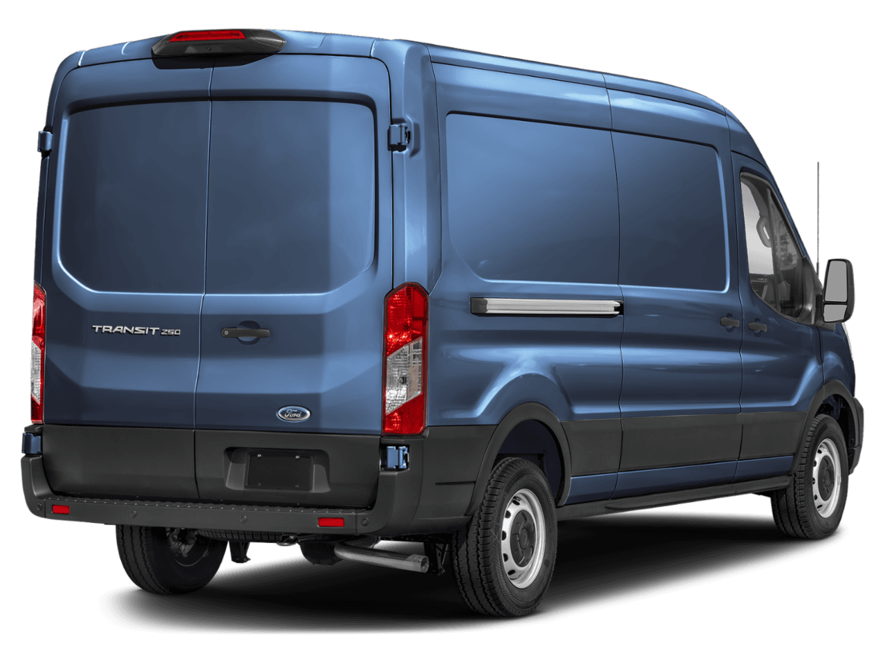 2024 Ford Transit Cargo Van T-350 - Rear 3/4, facing to the right