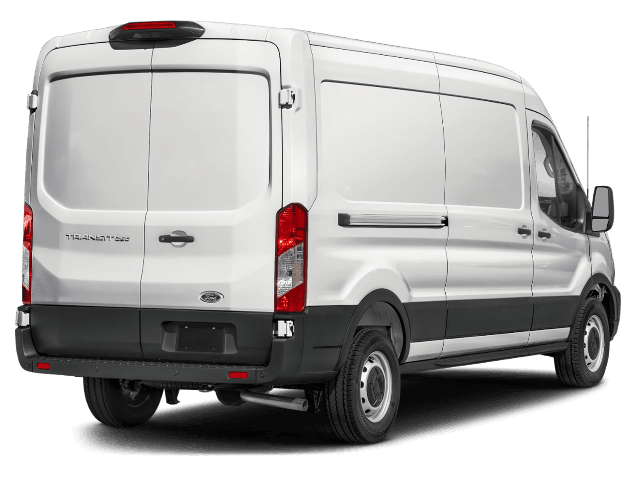 2024 Ford Transit Cargo Van T-350 - Rear 3/4, facing to the right