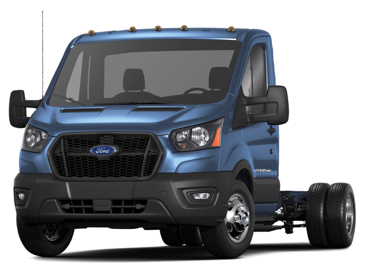 2024 Ford Transit Cutaway T-350 - Front 3/4, facing to the left