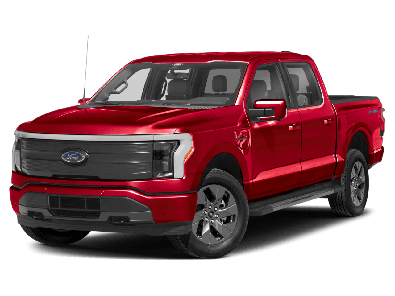 2024 Ford F-150 Lightning LARIAT - Front 3/4, facing to the left
