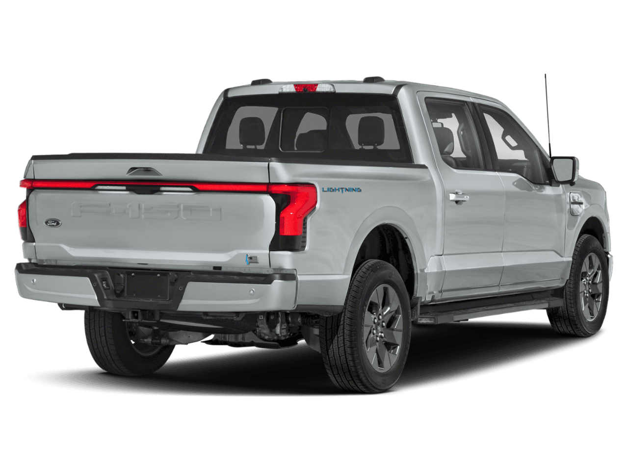 2024 Ford F-150 Lightning LARIAT - Rear 3/4, facing to the right