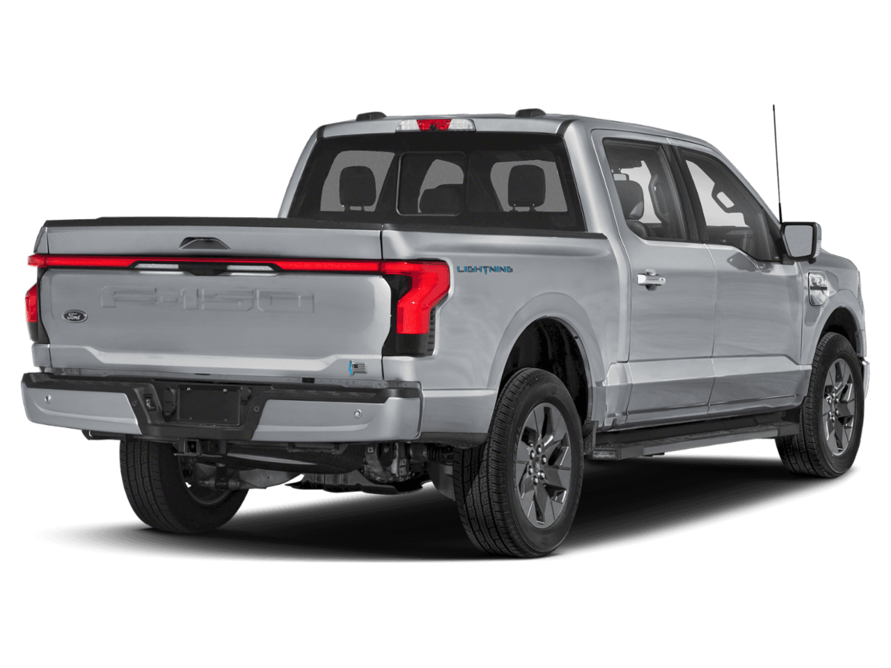 2024 Ford F-150 Lightning LARIAT - Rear 3/4, facing to the right