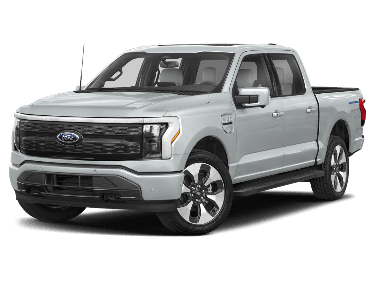 2024 Ford F-150 Lightning Platinum - Front 3/4, facing to the left