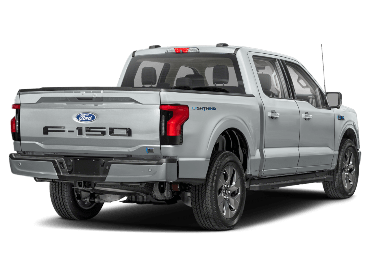 2024 Ford F-150 Lightning Flash - Rear 3/4, facing to the right