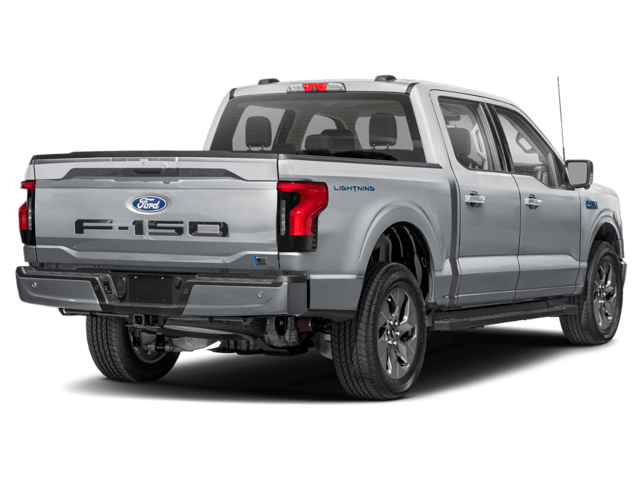 2024 Ford F-150 Lightning Flash - Rear 3/4, facing to the right
