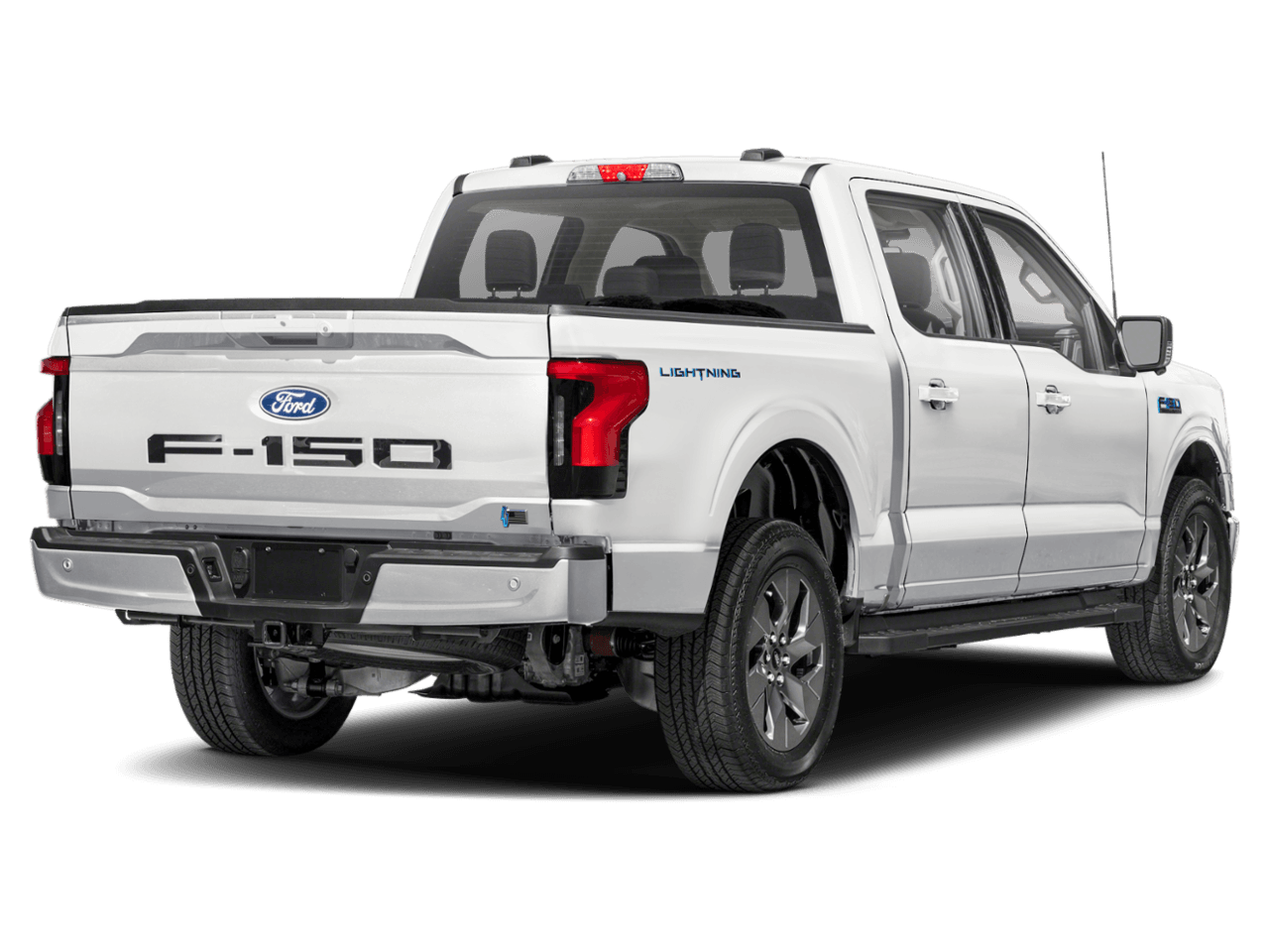 2024 Ford F-150 Lightning Flash - Rear 3/4, facing to the right