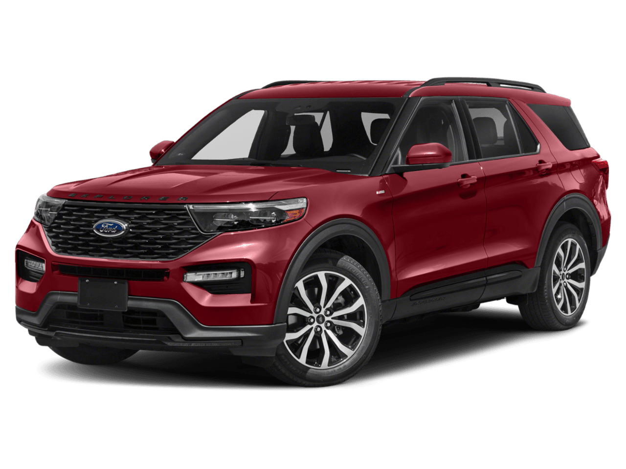 2024 Ford Explorer ST-Line - Front 3/4, facing to the left