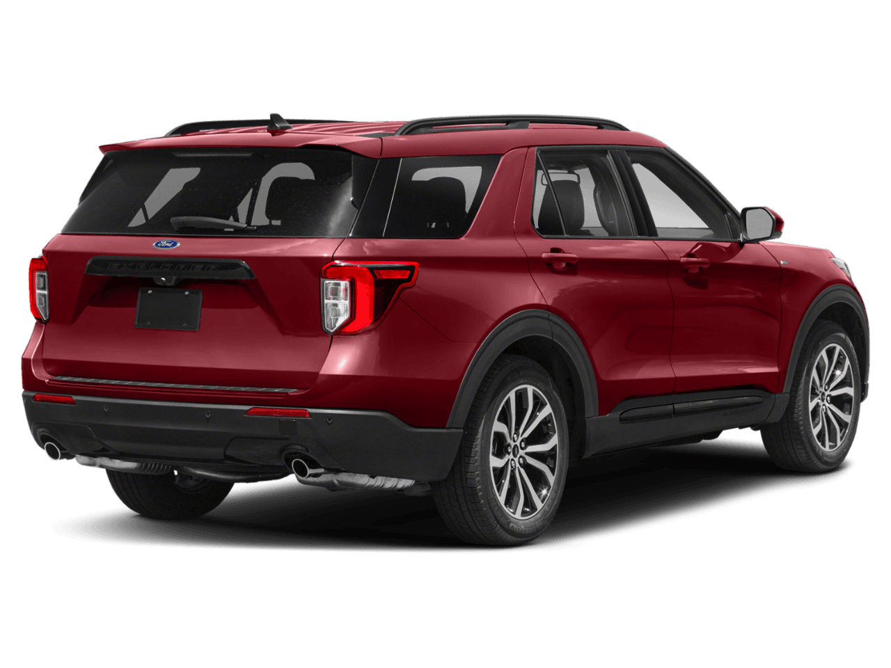 2024 Ford Explorer ST-Line - Rear 3/4, facing to the right