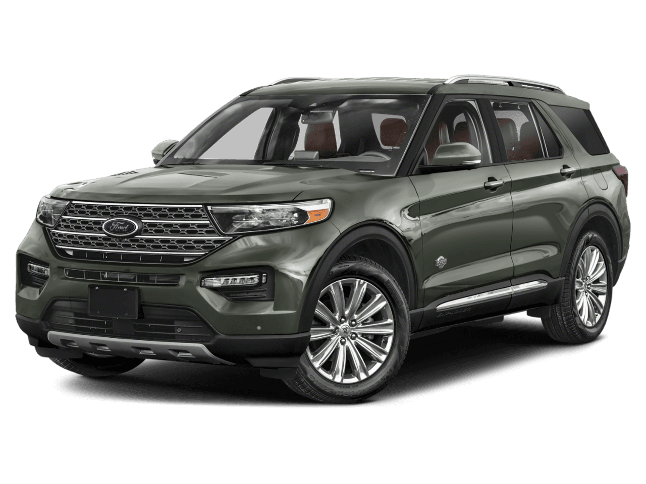 2024 Ford Explorer King - Front 3/4, facing to the left