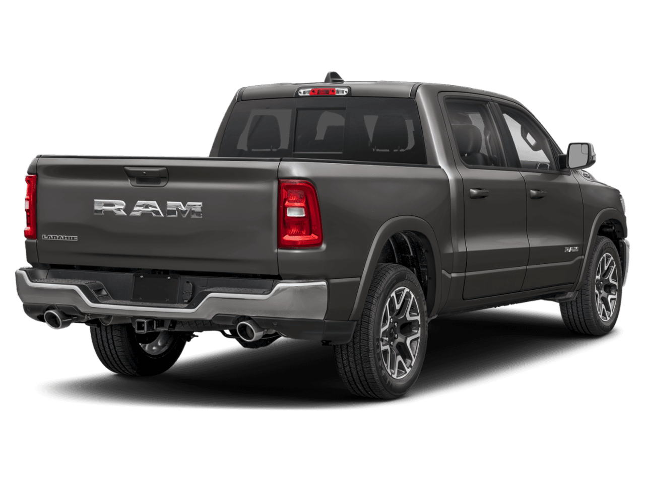 2025 Ram 1500 Laramie - Rear 3/4, facing to the right
