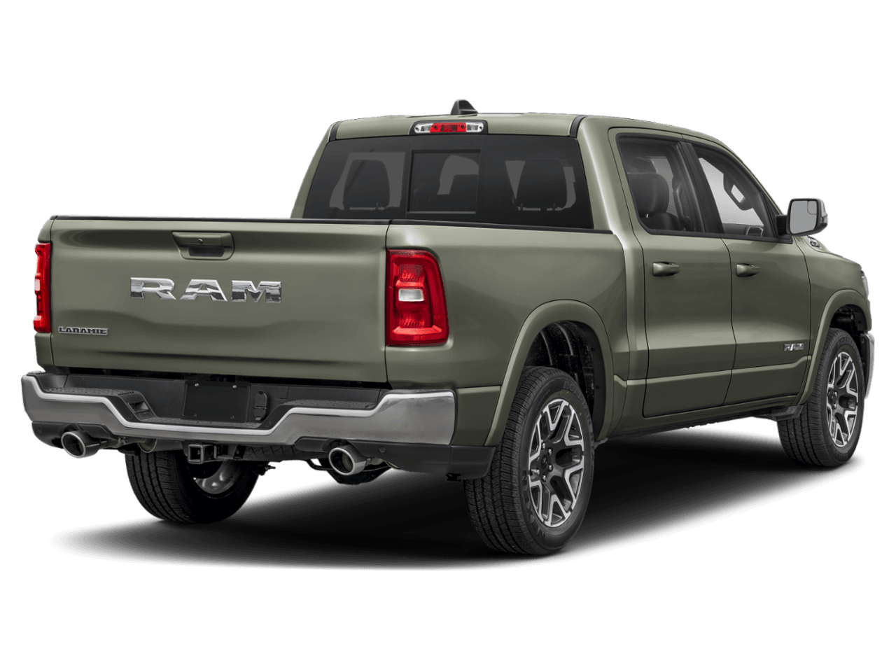 2025 Ram 1500 Laramie - Rear 3/4, facing to the right