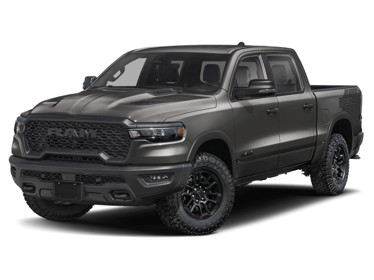 2025 Ram 1500 Rebel - Front 3/4, facing to the left