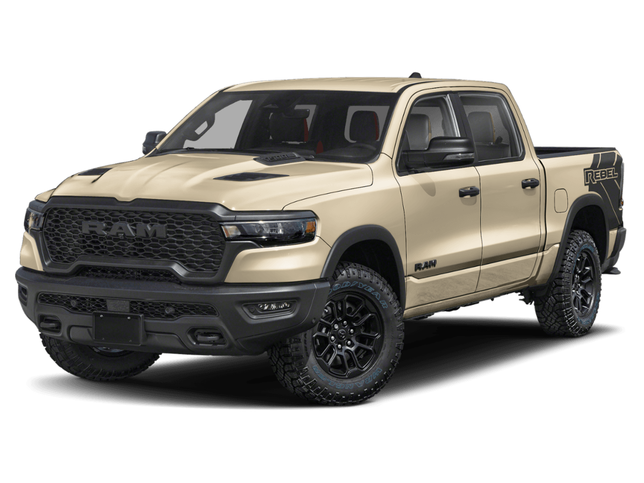 2025 Ram 1500 Rebel - Front 3/4, facing to the left