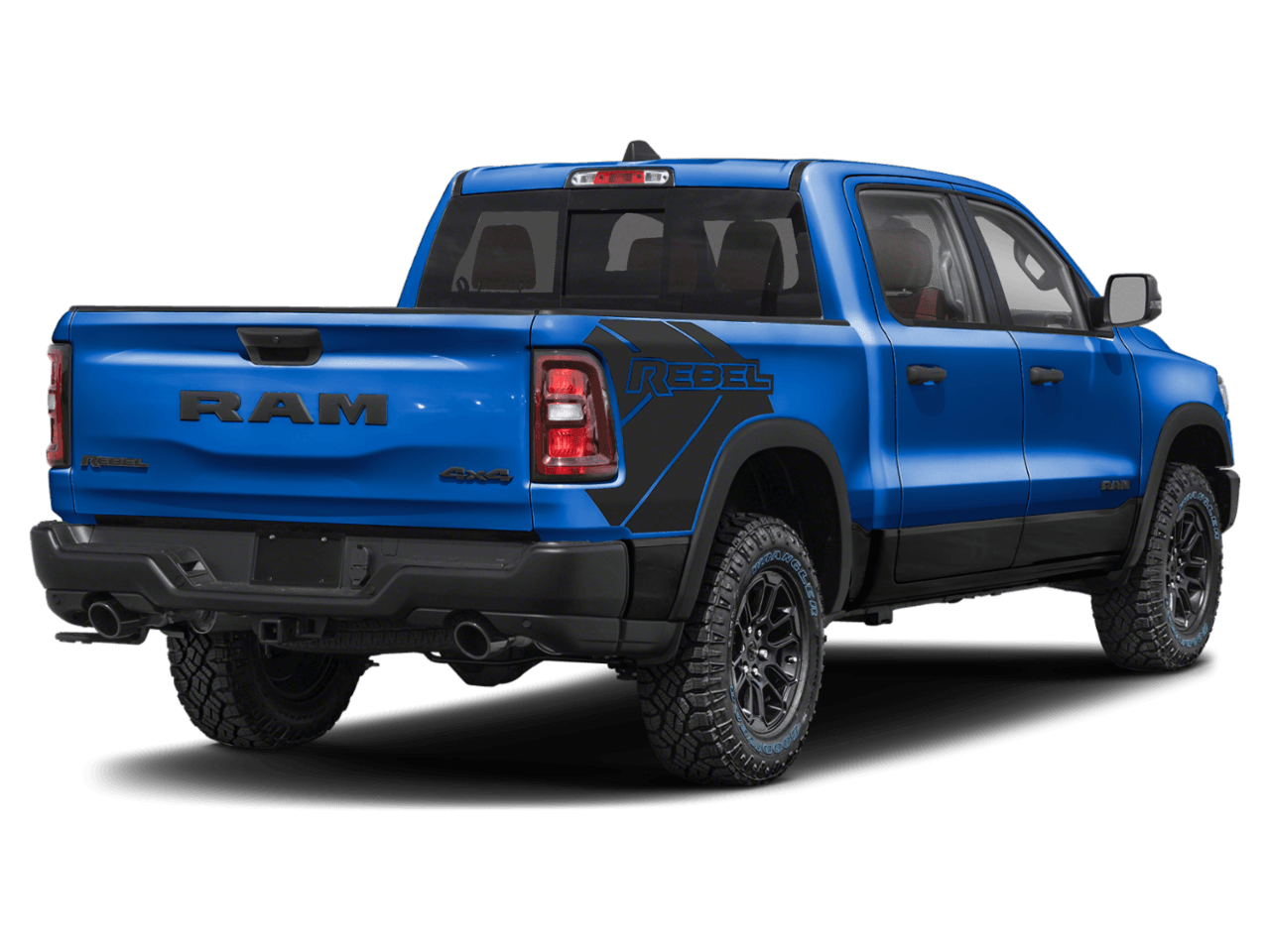 2025 Ram 1500 Rebel - Rear 3/4, facing to the right