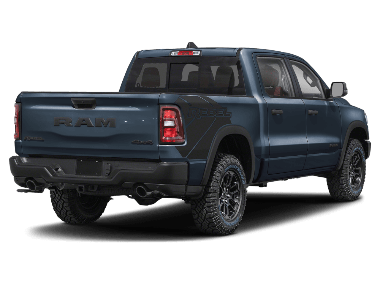 2025 Ram 1500 Rebel - Rear 3/4, facing to the right