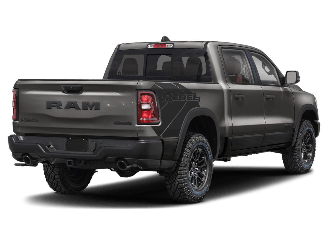 2025 Ram 1500 Rebel - Rear 3/4, facing to the right