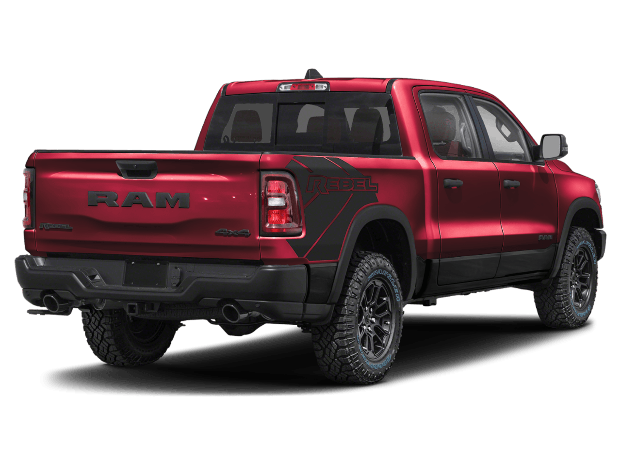 2025 Ram 1500 Rebel - Rear 3/4, facing to the right