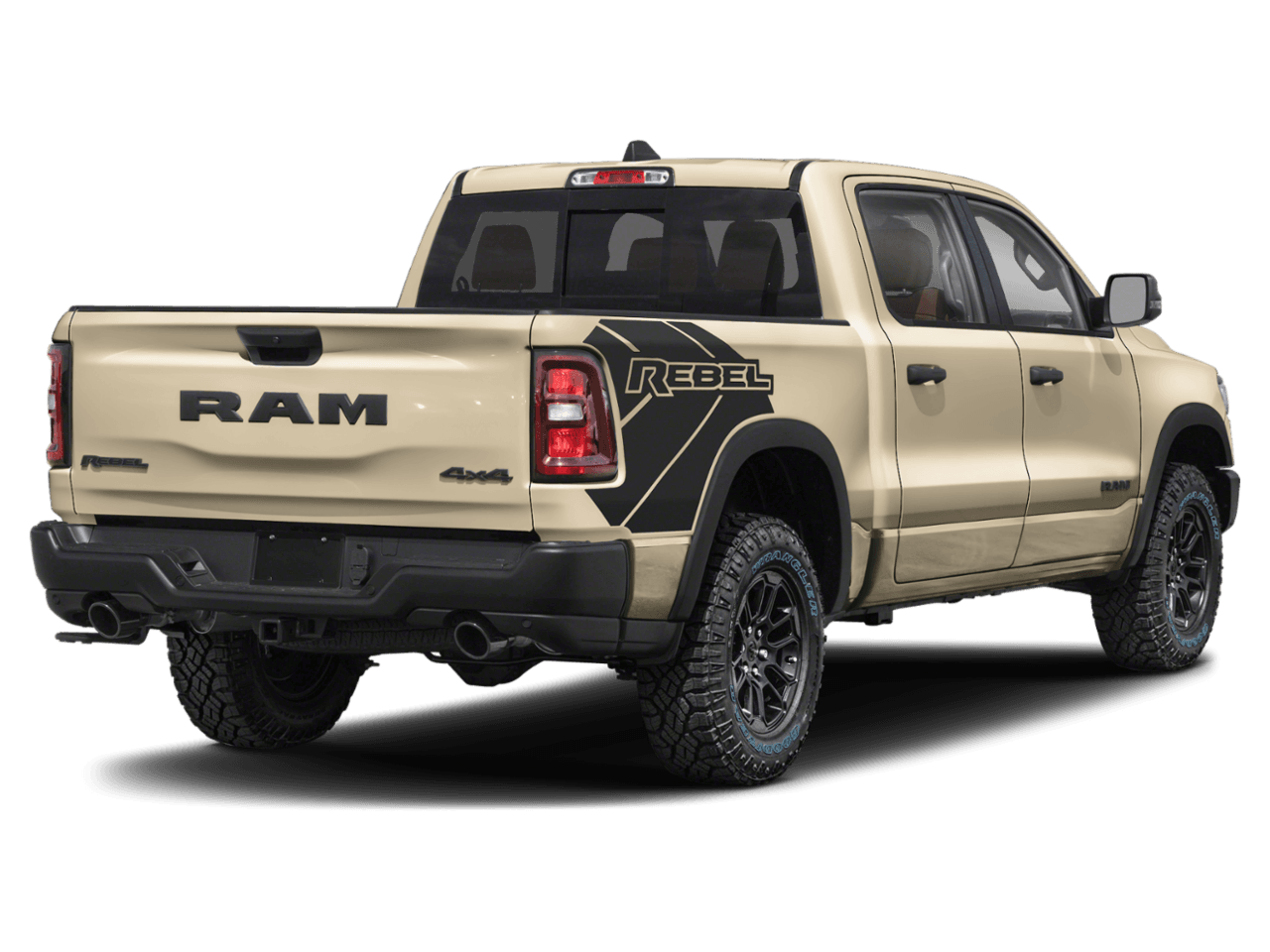 2025 Ram 1500 Rebel - Rear 3/4, facing to the right