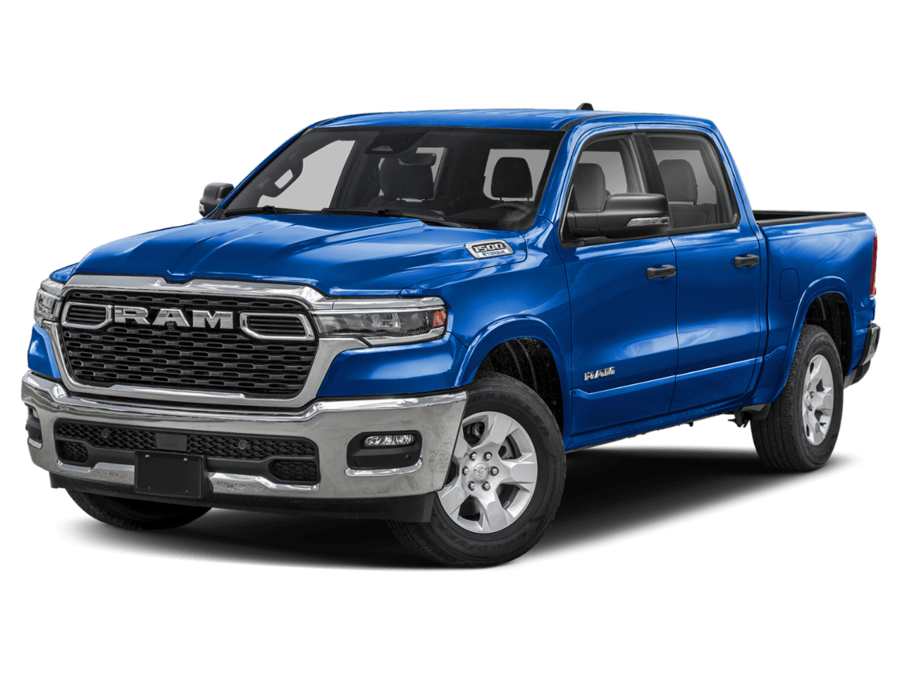 2025 Ram 1500 Big - Front 3/4, facing to the left