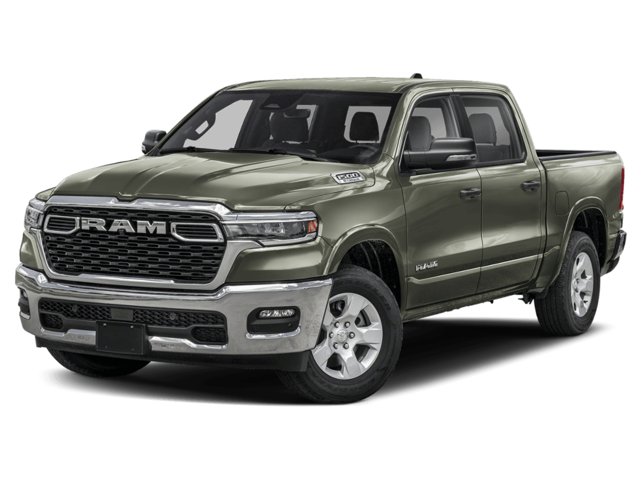 2025 Ram 1500 Big - Front 3/4, facing to the left