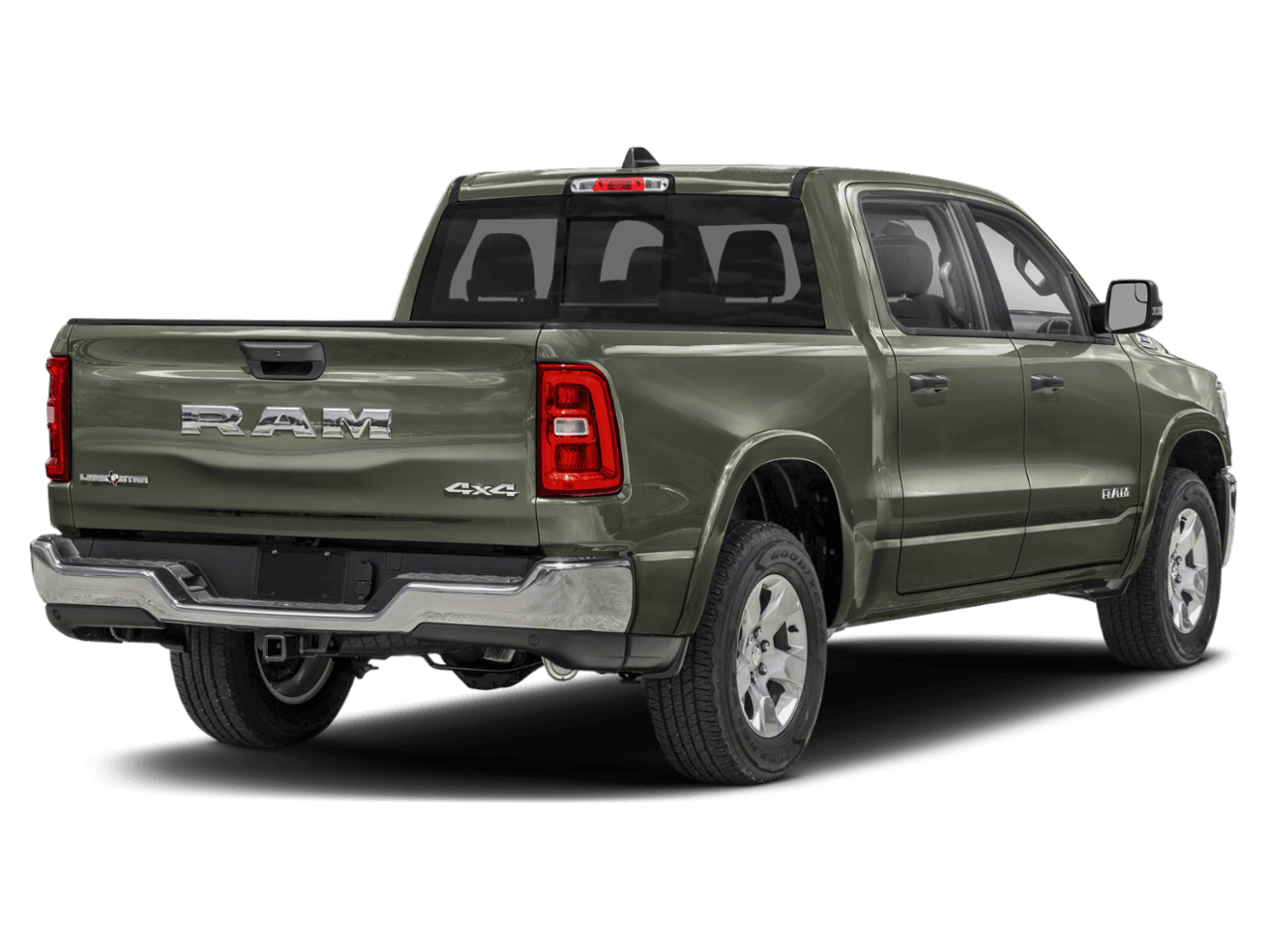 2025 Ram 1500 Big - Rear 3/4, facing to the right