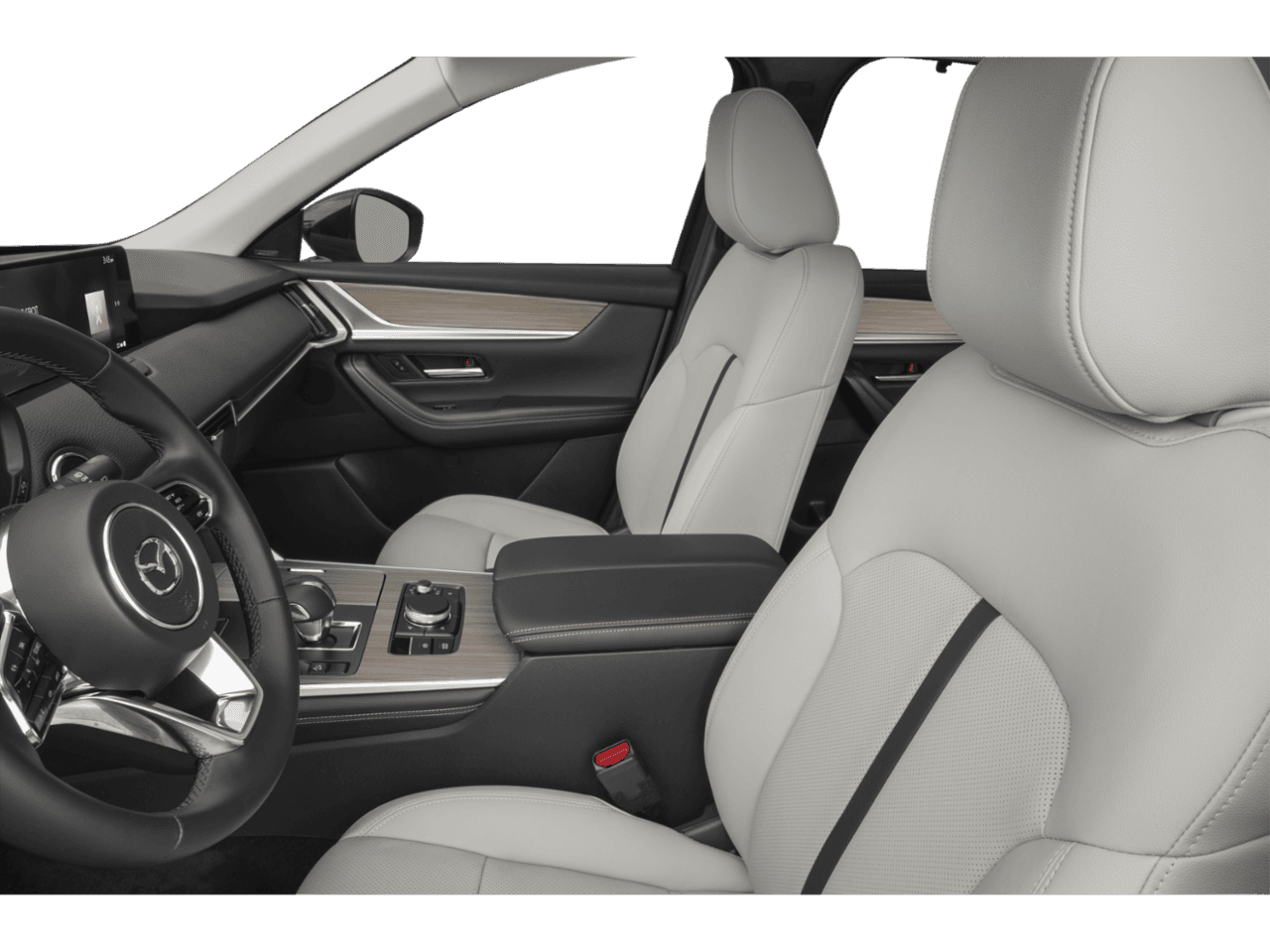 2025 Mazda CX-70 PHEV Premium Package - Interior Driver's Side with Door Open, Front Seat Feature