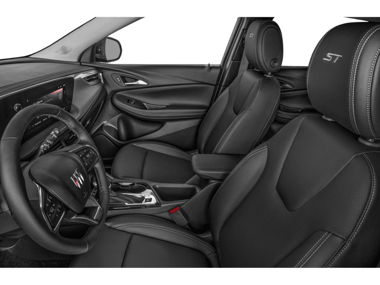 2025 Buick Encore GX Sport Touring - Interior Driver's Side with Door Open, Front Seat Feature
