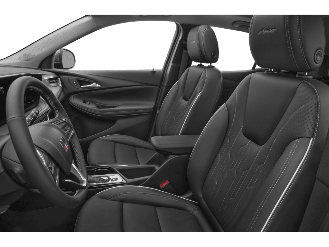 2025 Buick Encore GX Avenir - Interior Driver's Side with Door Open, Front Seat Feature
