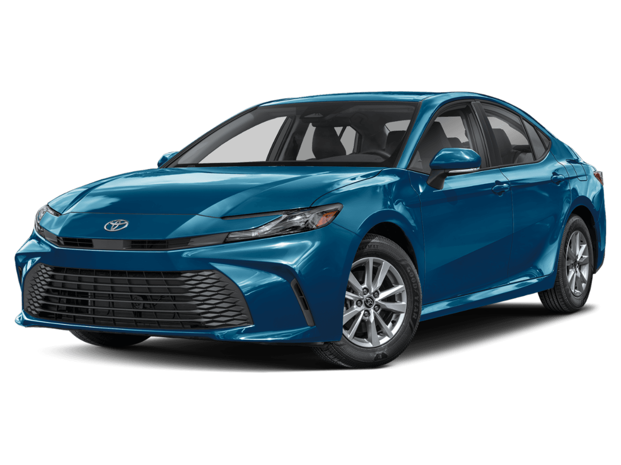 2025 Toyota Camry LE - Front 3/4, facing to the left