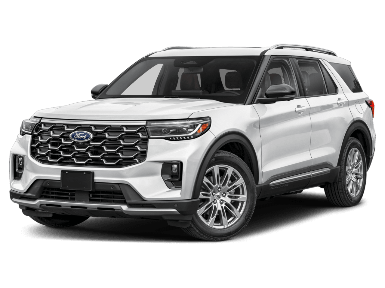 2025 Ford Explorer Platinum - Front 3/4, facing to the left